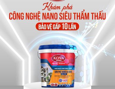 Sơn chống thấm Kova Nano có mấy loại?